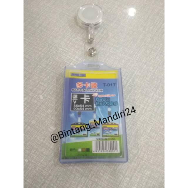 

Name tag id card karet portrait 2 sisi plus yoyo kwalitas bagus