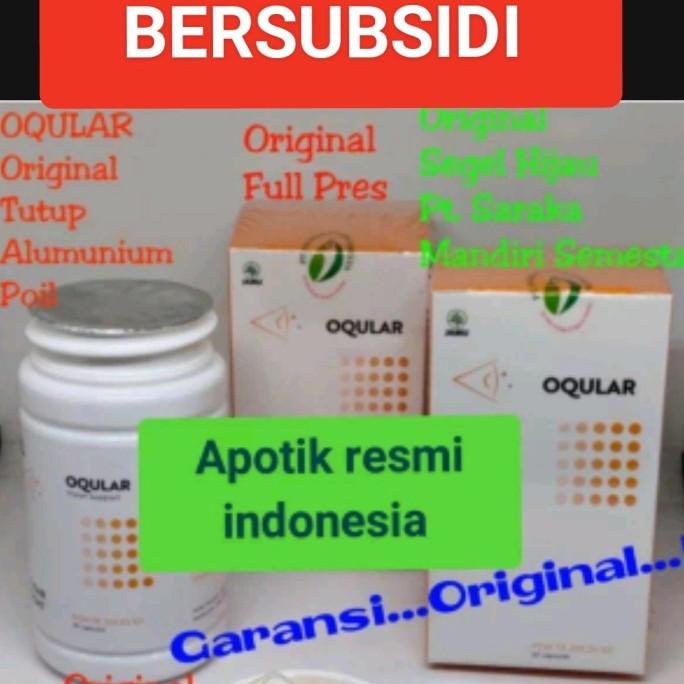 ORIGINAL OQULAR Asli Original Obat Mata Minus Rabun Katarak Silinder 30 Capsul Murah