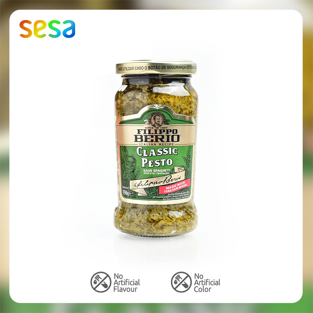 

FILIPPO BERIO Classic Pesto 190gr - Saus Spaghetti