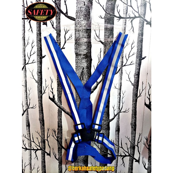 ROMPI SAFETY KARET SAFETY VEST SCOTLIGH WARNA BIRU