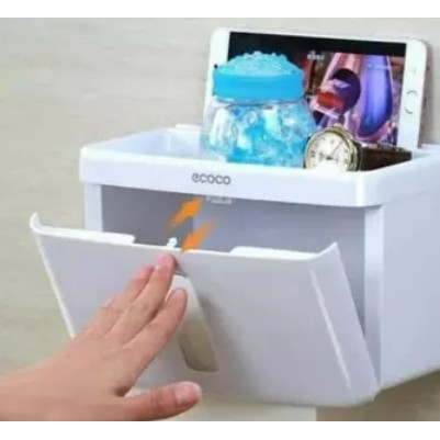 Tempat Tissue Box Roll PVC Tisu Gulung Kamar Mandi Toilet/ TEMPAT KOTAK TISU PVC