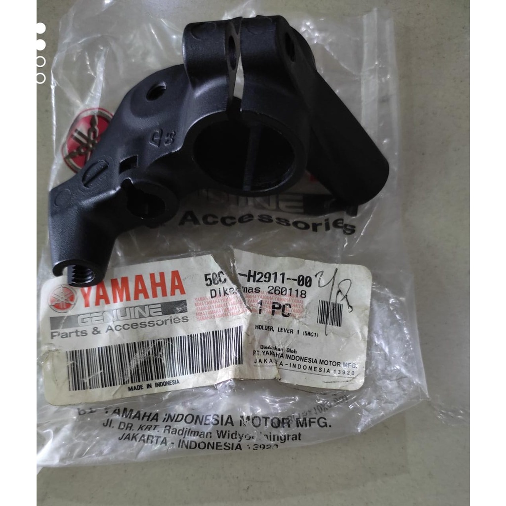 HOLDER,LEVER 1/BRACKET SPION YAMAHA JUPITER MX 135 NEW KOPLING TH.2012-2014 ORIGINAL