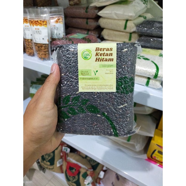 

beras ketan hitam organik 500 gram lingkar organik