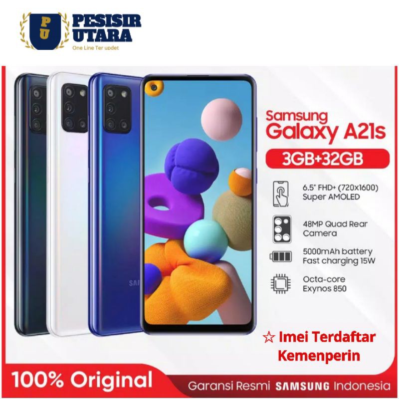 HP Samsung A21s Segel Resmi Sein