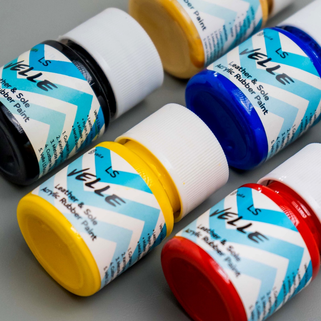 Cat sepatu kulit leather - cat sol midsole sepatu - leather paint  - Velle LS-Velle LS 30 ml