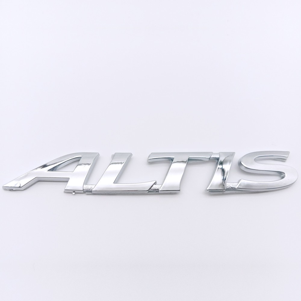 1pc Stiker Emblem Logo Altis Letters Bahan Abs Untuk Bagasi Belakang Mobil Toyota Altis