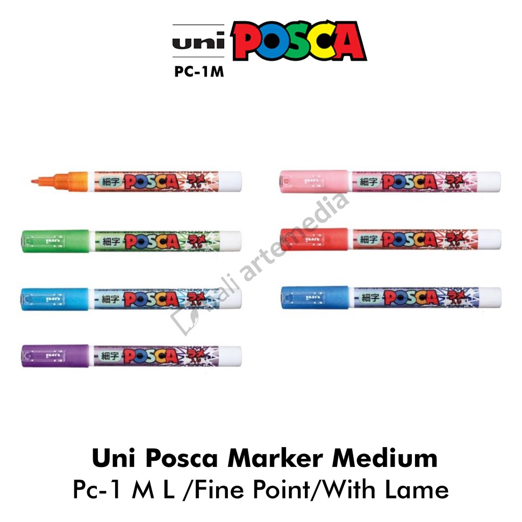 Uni Posca Marker Medium  PC-1M L / Fine Point / With Lame