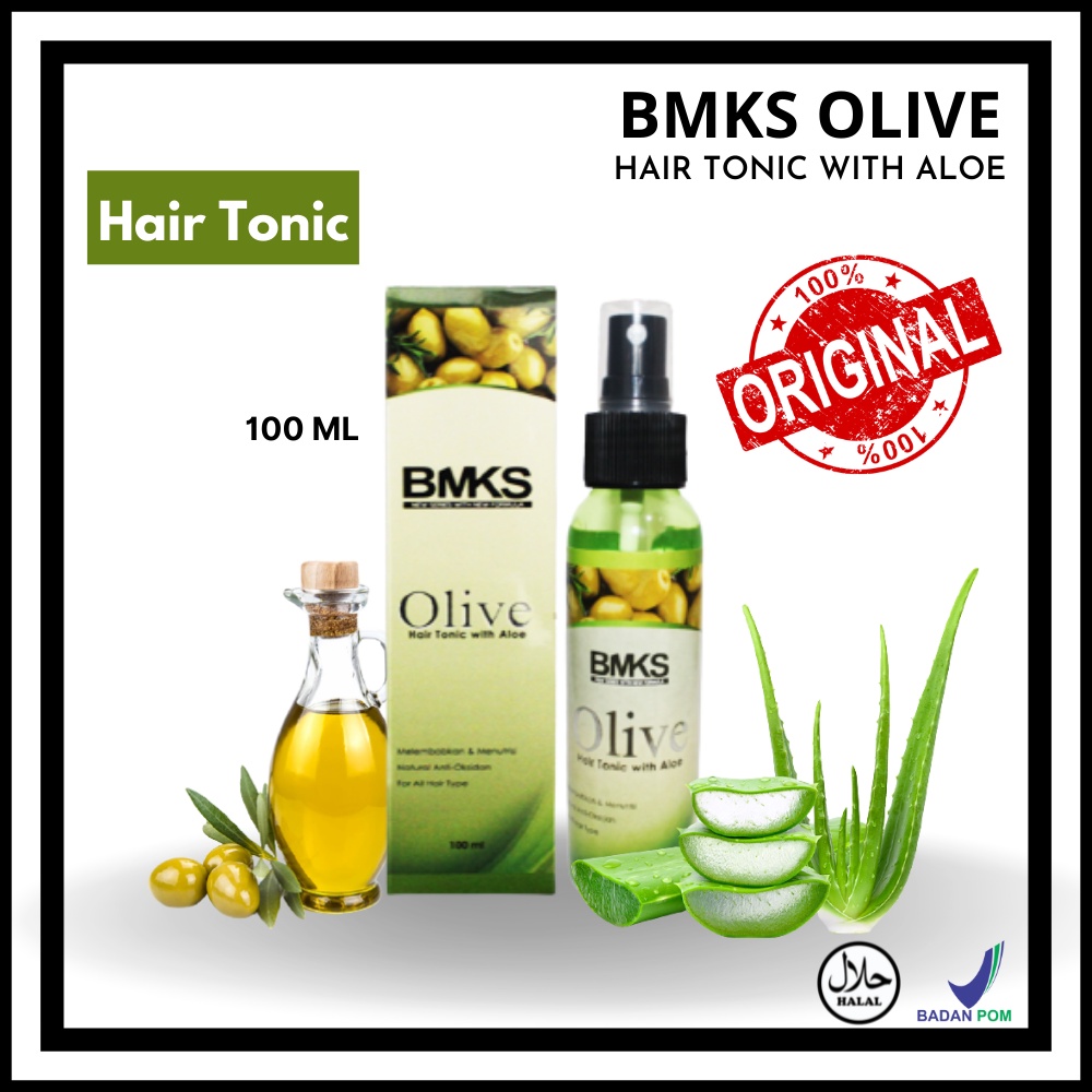 (ORIGINAL) Hair Nutrition Perawatan Rambut BMKS Hair Tonic Olive Oil 100 ML BPOM
