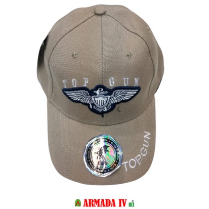 Topi Bulle Top Gun Krem dan Hitam