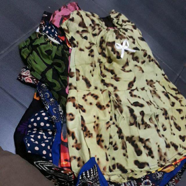 Baju Harian Anak / Baju Tidur Anak / Baju / Dress Batik Anak Usia 6 Bulan - 2 Tahun Random