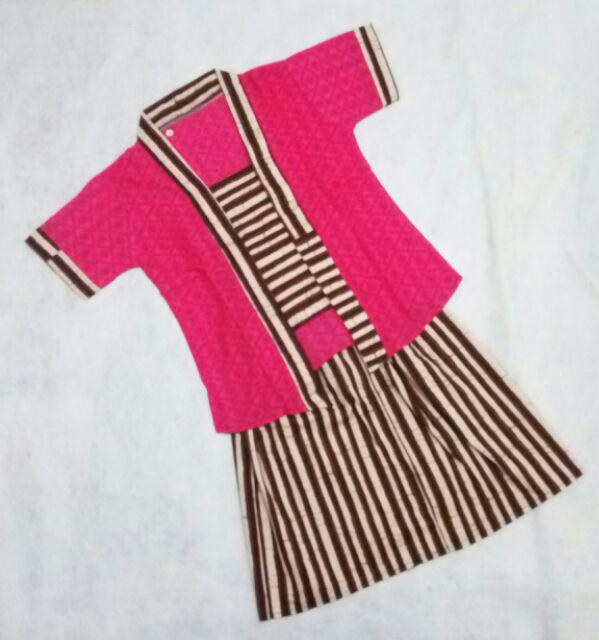 Set Kebaya Kutu Baru Setelan Batik Bayi Anak Size S M L Xl