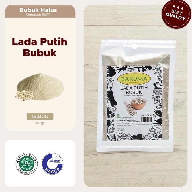 

bumbu Baroma Lada Putih Bubuk Bumbu Halus [90 g] Refill