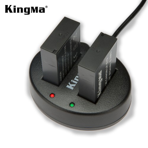 KINGMA Battery Canon LP-E12 2-Pack with Dual Charger