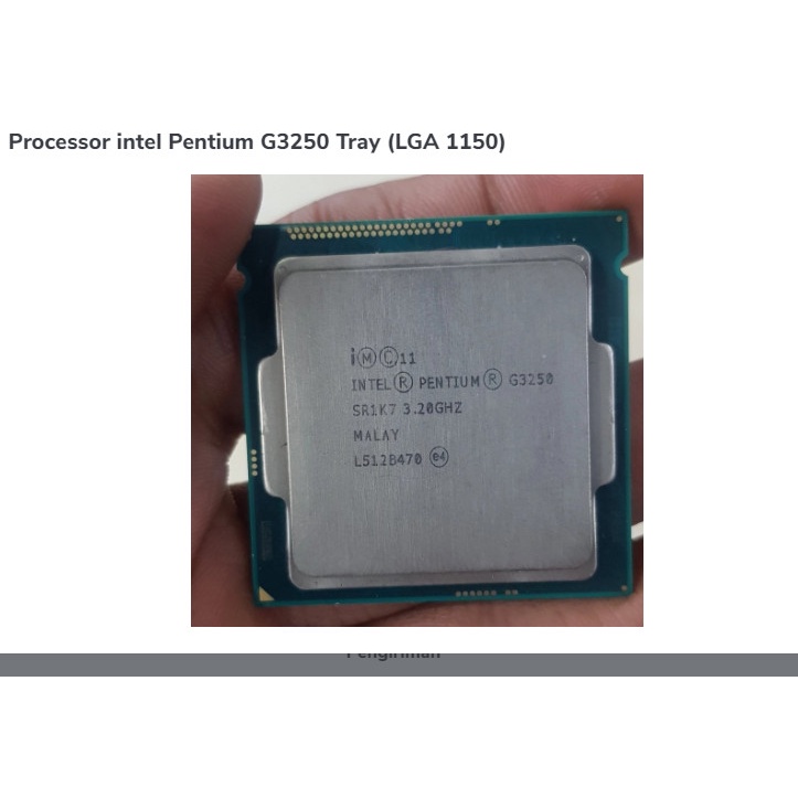 Processor intel g3250 LGA 1150