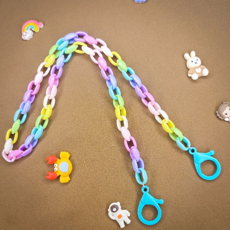 strap masker rantai plastik | kalung masker rantai plastik