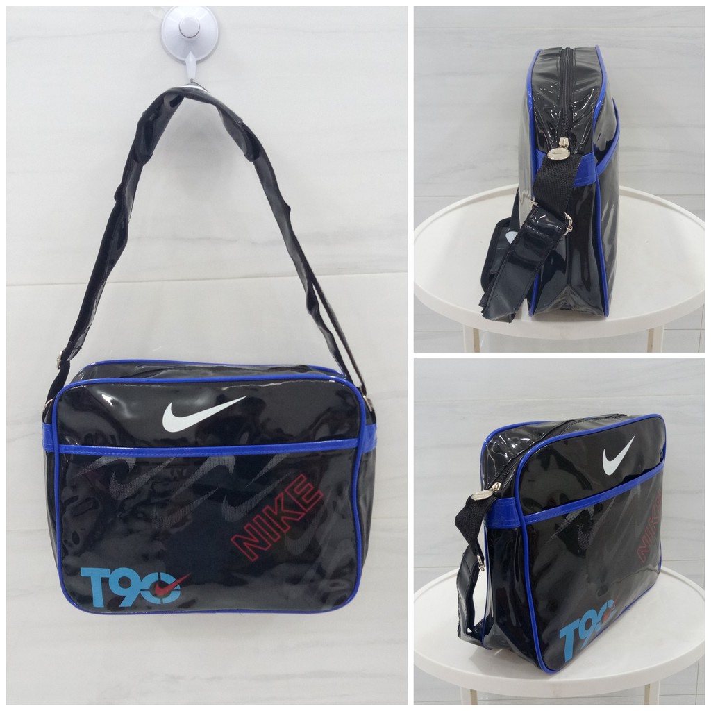 Tas NIKE T90 Selempang Pria / Sling Bag / Jinjing Kilat Glossy A-241
