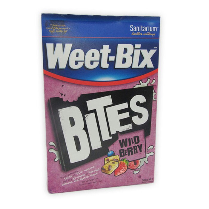 

Sanitarium Weet Bix Bites Weetbix Wild Berry Cereal Berri Import