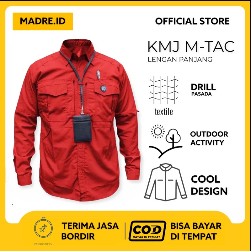 M-tac Series - Kemeja Tactical Lapangan Pdl Outdoor Lengan Panjang