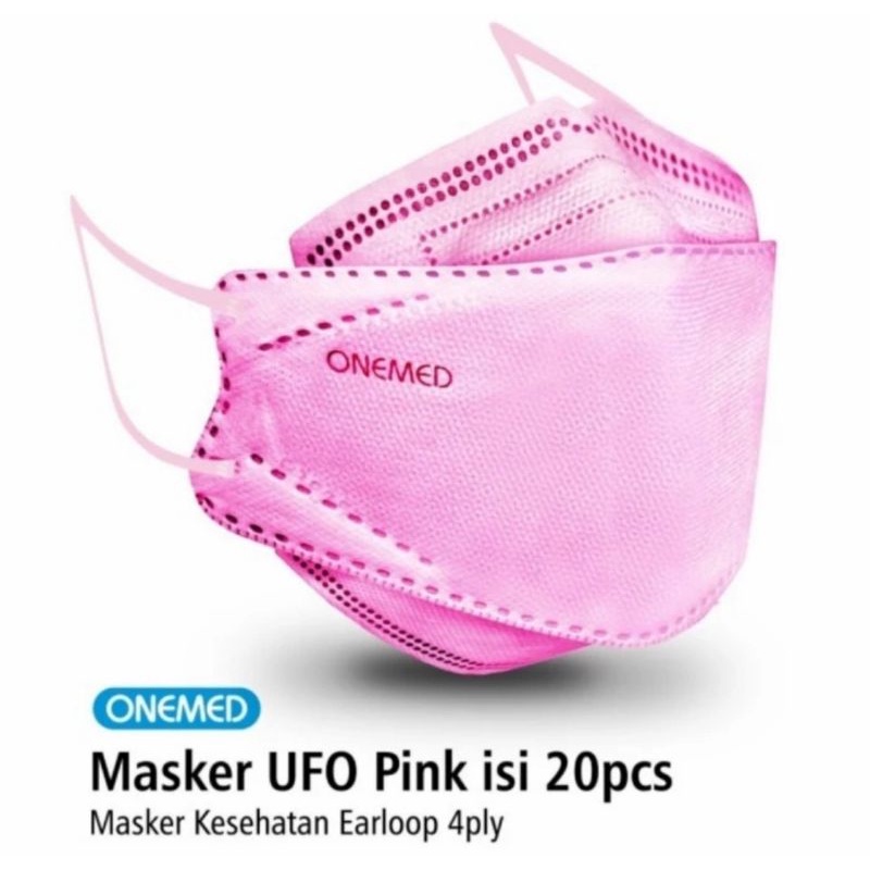 Masker onemed KF94 / Masker medis UFO onemed 4ply isi 20pcs