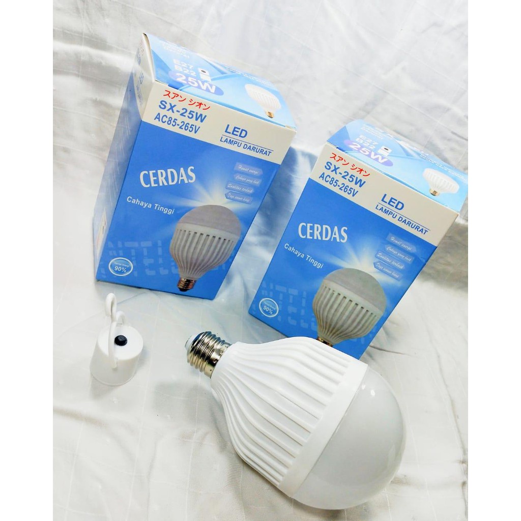 Lampu Bohlam LED SX-25 Watt Lampu Emergency Light SX 25W Sentuh Nyala