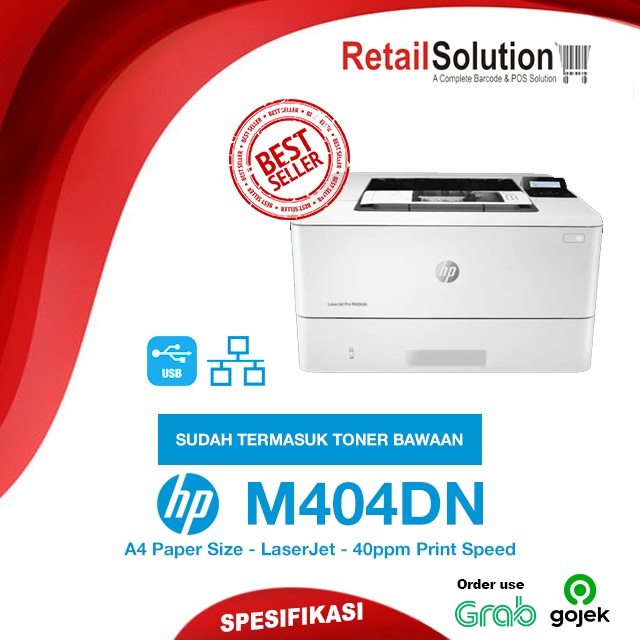 Printer Laser Monochrome Duplex - HP LaserJet Pro M404DN / M404 DN