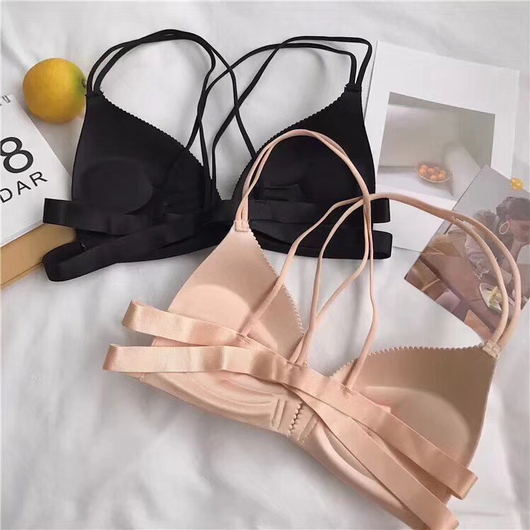 GO! BR012 Bra Wanita Model One-Piece Bra Bralette Push Up Bahan Tipis dan Bergaya Sexy BH cod