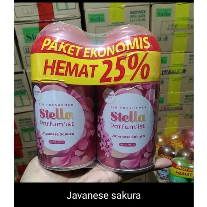 STELLA MATIC 225ML PAKET ISI 2 PEWANGI RUANGAN