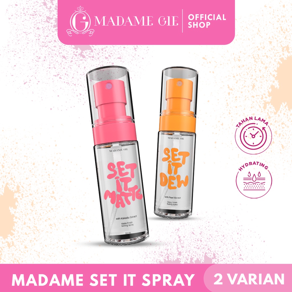Madame Gie Madame Set It Dew & Set it Matte Setting Spray