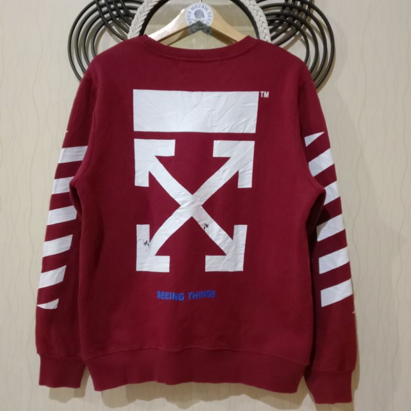 CREWNECK OFF WHITE/SECOND BRANDED/SEKEN/PL