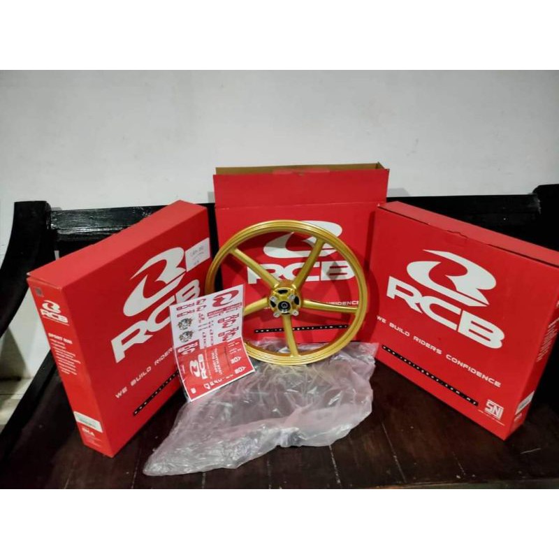 Velg rcb pnp cb gl megapro sp522 140/160 gold set klaker depan blakang