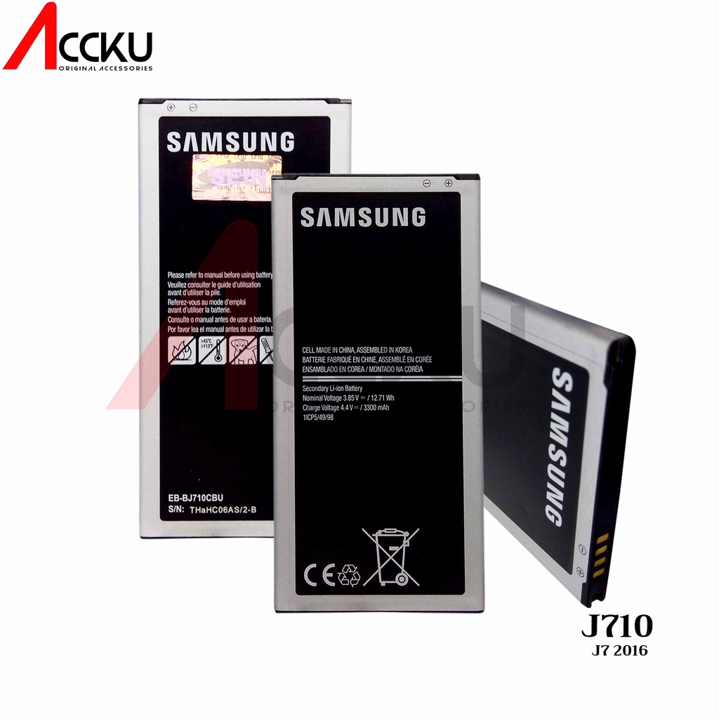 Baterai Samsung Galaxy J7 2016 / J710 / Batre Battery Hp EB-BJ710CBE High Quality