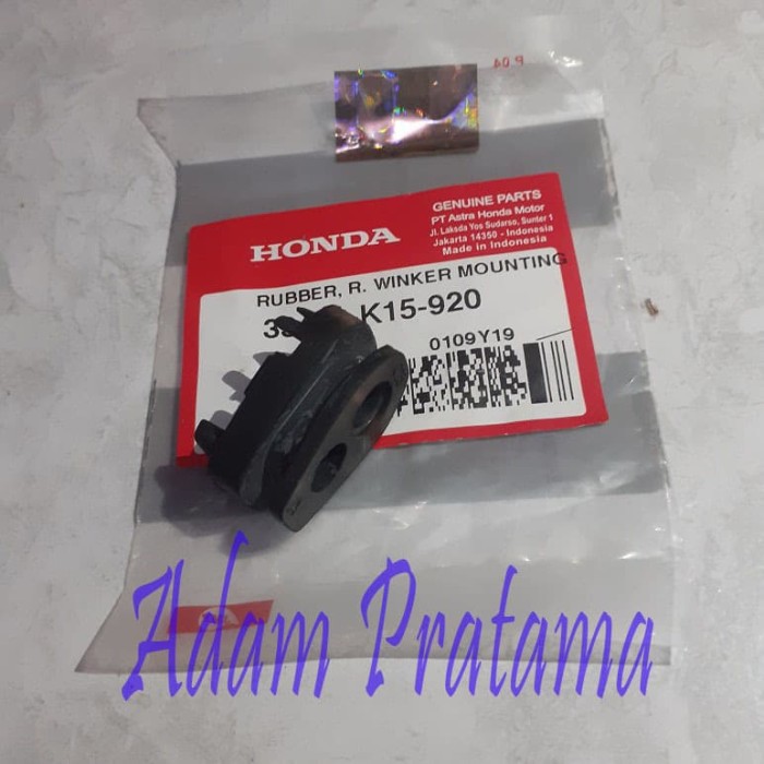 Karet Dudukan Lampu sein Depan Kanan CB 150 R Led 33412 K15 920 Karet Lampu Sein Karet Maunting sein