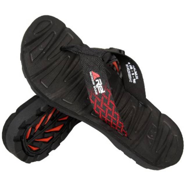 Sandal Pria Jepit Arei Outdoorgear Halimun Merah rubber Tali Webbing Nylon Amigo