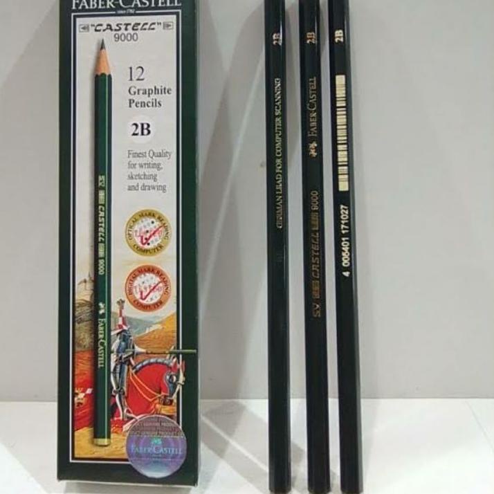 

NEW !!! 9.9 PENSIL FABER CASTELL 2B (1 LUSIN) TERMURAH [KODE 58]