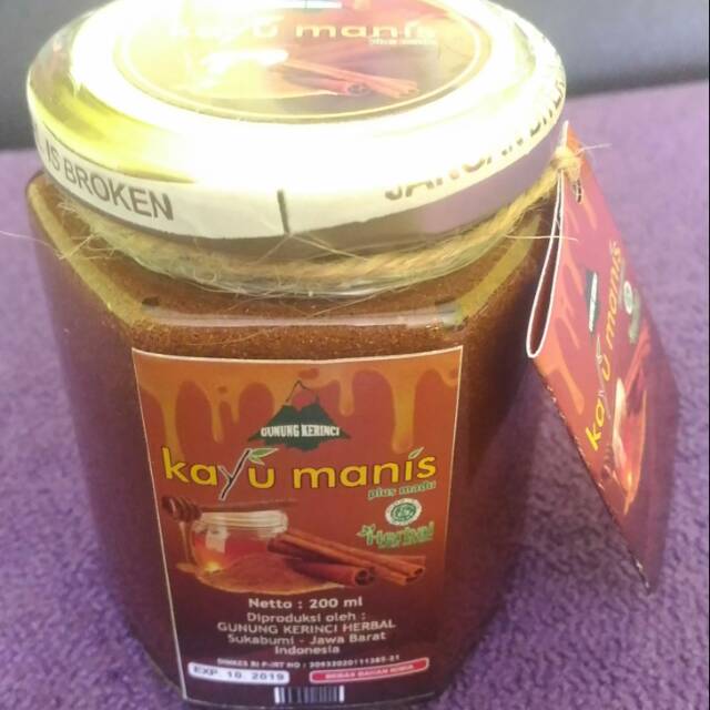 

KAYU MANIS PLUS MADU CAP GUNUNG KERINCI