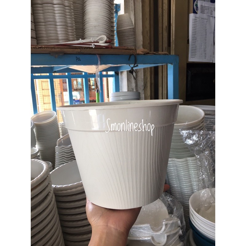 POT BUNGA PUTIH GM 120