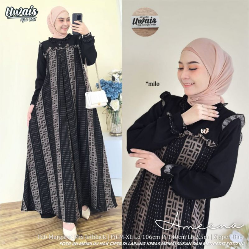 gamis ameena dress ori by uwais hijab solo