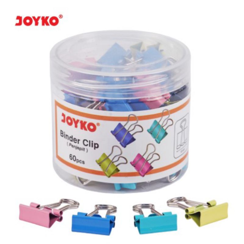 

Binder Clip Joyko Warna 105 Pastel (60 pcs)