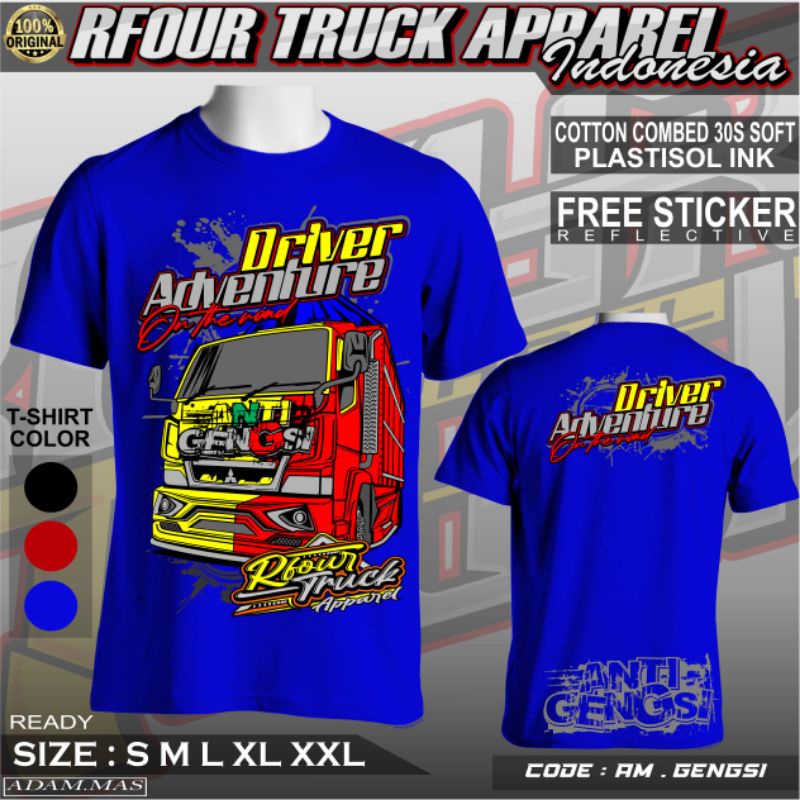 KAOS TRUK MANIA // KAOS TRUCK // KAOS DRIVER MUDA // KAOS CANTER MANIA DI JALUR PANTURA