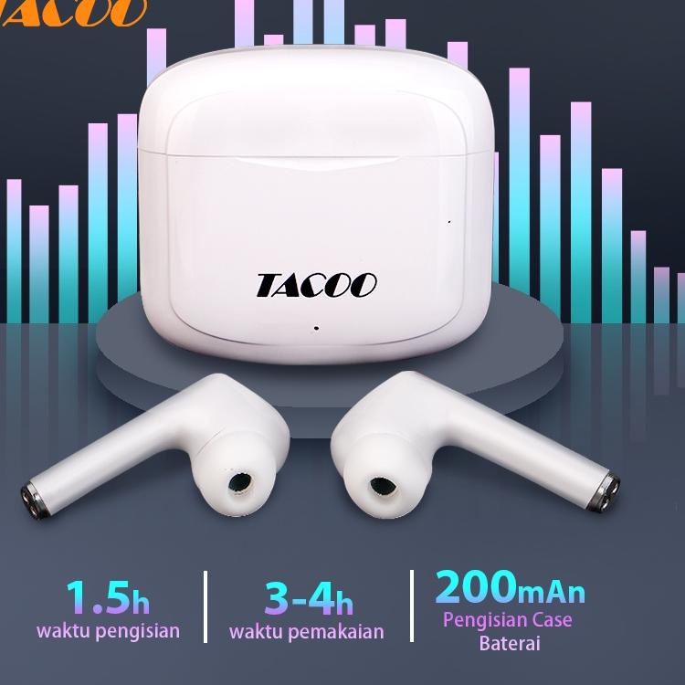 D7A0 TACOO TWS Bluetooth Headset Earphone Gaming True Wireless BT 5.0 Earphones HiFi Stereo Waterpro