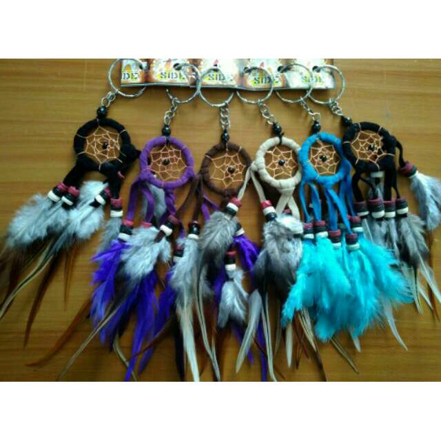 gantungan kunci dream catcher kecil
