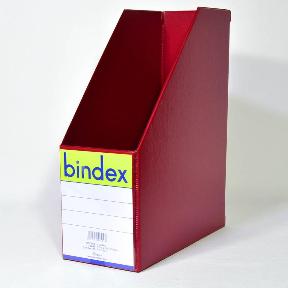 

Bindex Box Magazine File JUMBO 1034 - 69 DARK RED (ART. )