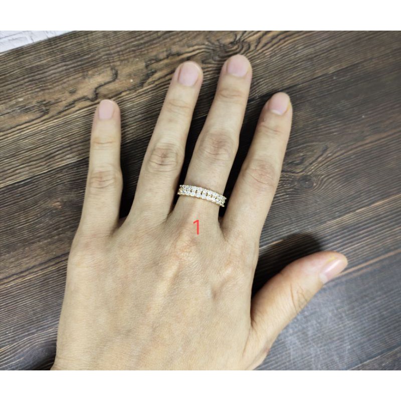 Fifi Fashion Cincin Cantik Juanita Model Perhiasan Lapis 08#