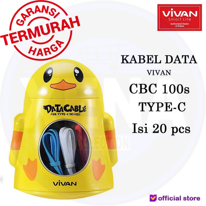 Kabel Data Type-C Vivan CBC 100S harga untuk satuan