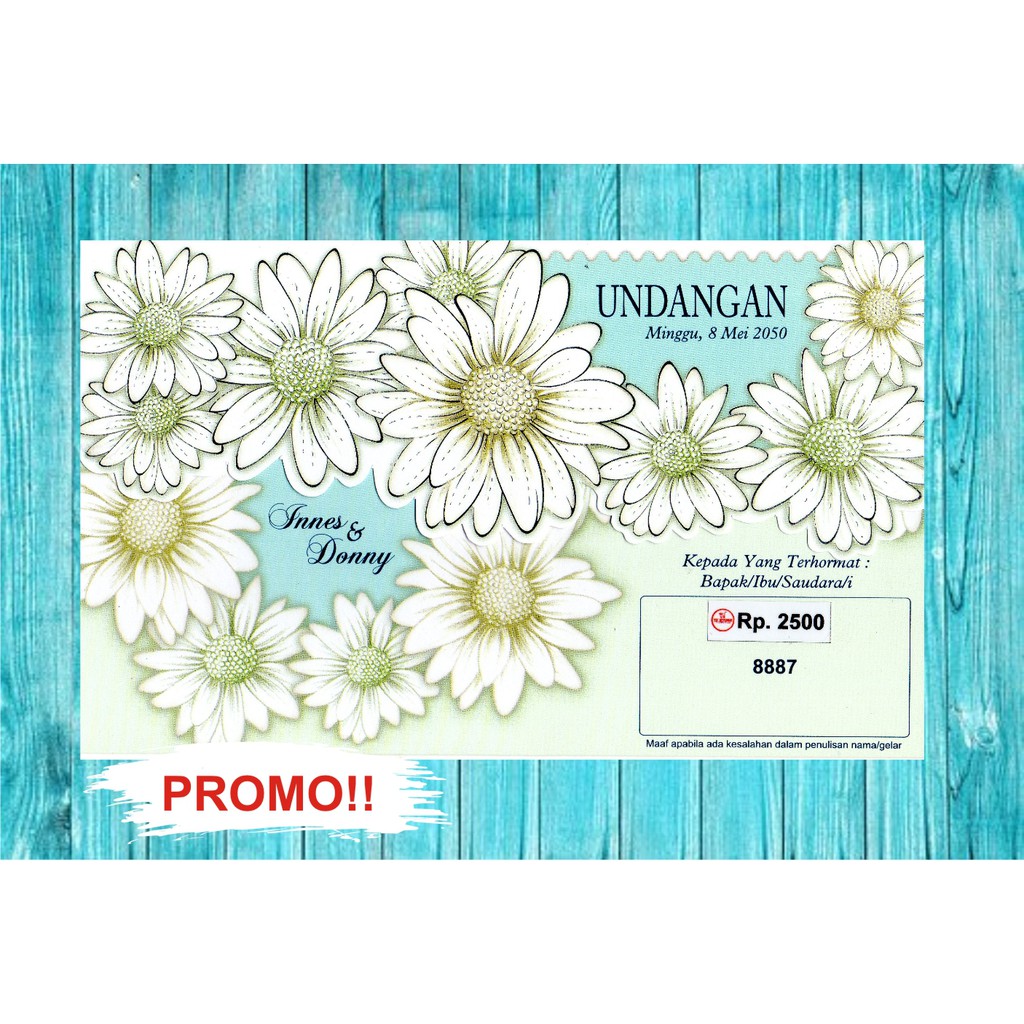 PROMO cetak undangan pernikahan murah elegan erba 8887