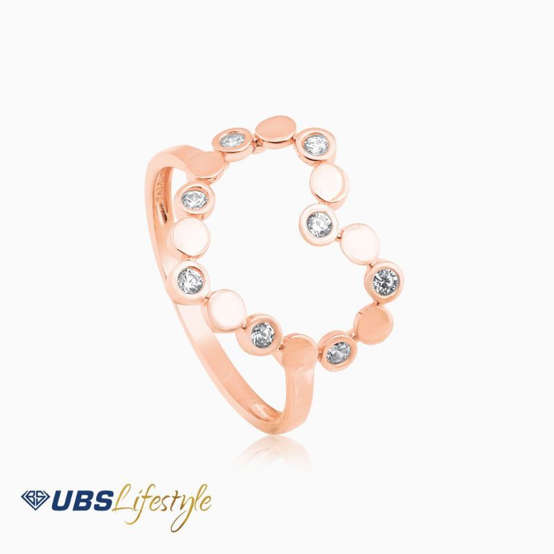 CINCIN EMAS UBS LOVE HEART - 750 ROSE GOLD - CC15681