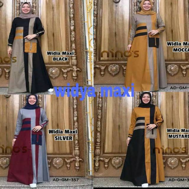 Widya maxi dress moscrepe