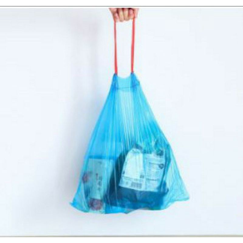 DmeiShop Kantong Plastik Sampah 45x50cm Kantong Kresek Kantong Sampah Besar Plastik Sampah Tali