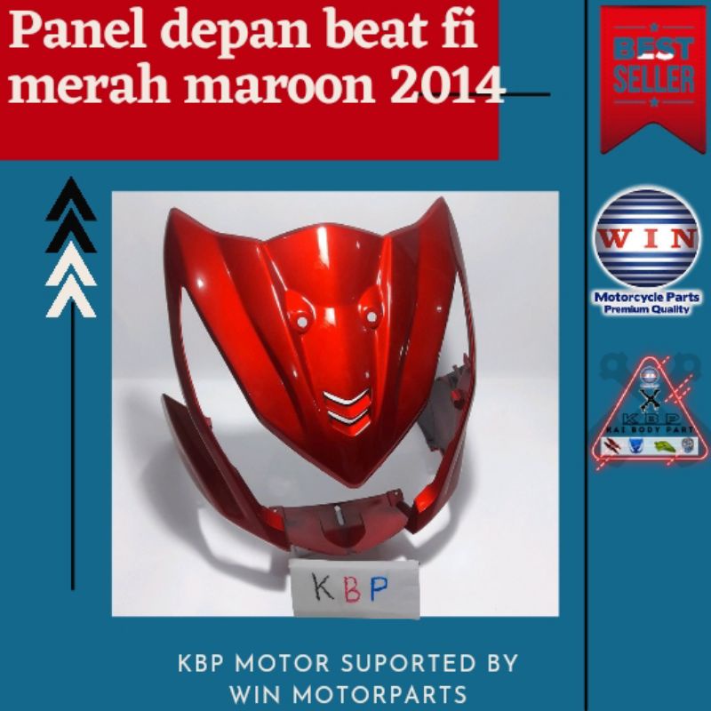 Tameng Depan Beat FI 2012 2013 2014 2015 | front panel WIN | dasi motor honda injeksi original hitam