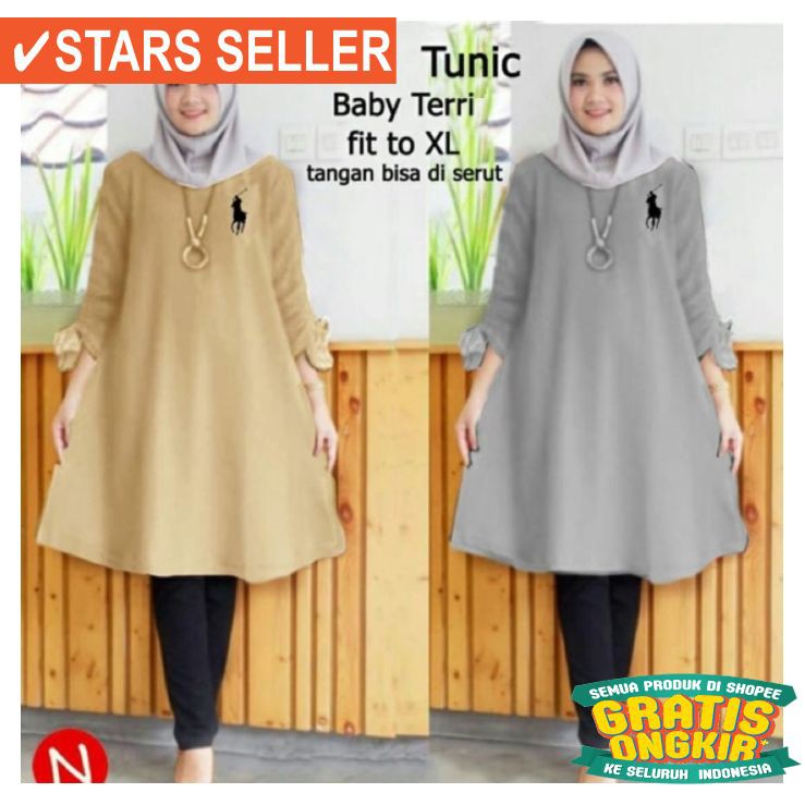 ⭐⭐⭐⭐⭐ LAVENDER COKLAT TUA MUDA MERAH DARK  BLUE GAMIS / Jumbo diana Tunic